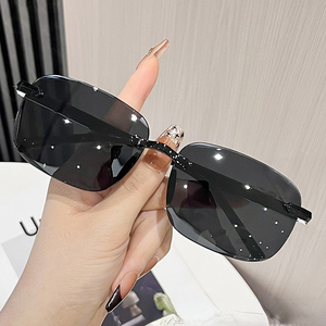 2025 Fashionable Frameless Sunglasses for Men&women Mirror PC <b>Sun</b> Glasses UV Protection <b>Shades</b> Sunglasses Made in China - Product Image 1
