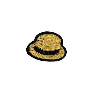 Wholesale AHTA BULLION Copper Alloy Bullion Wire Brooches High Quality Hand Embroidery Plating Customizable Size OEM Service - Product Image 4