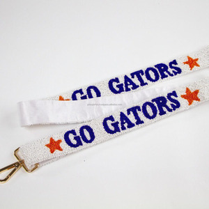GO RAIDERS GO DUKES Vintage <b>Hook</b> Beaded Crossbody Adjustable Custom Size Cotton Fabric <b>Game</b> Day Purse Strap-Durable & Waterproof - Product Image 3