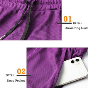 Vêtements de sport confortables, shorts de gym fabriqués en usine, design personnalisé, votre propre logo, shorts de gym pour hommes - Product Image 3