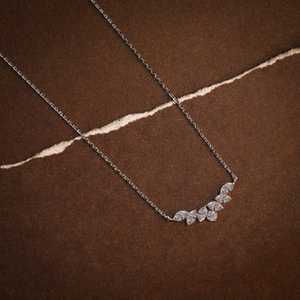 Collar con Colgante de Diamante Cultivado en Laboratorio de Oro Blanco de 14K, 1.05 CT, Certificado IGI, Corte Marquesa, Regalo de Compromiso Vintage para Mujer - Product Image 4