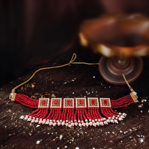 Conjuntos de Joyería de Moda - Elegante Conjunto de Collar con Cristales y Cuentas - Product Image 3