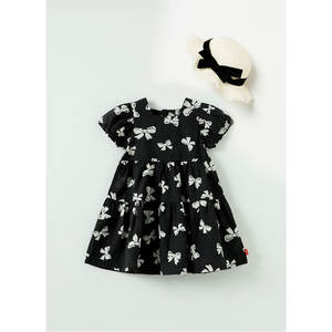 Vestido Estilo Coreano OZKIZ para Niñas, 100% Algodón, Moda de Verano para 2-6 Años, Ropa Infantil al por Mayor con Decoración de Volantes - Product Image 1