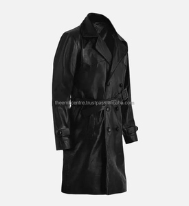 Chaqueta de piel auténtica personalizada con cremallera para hombre, chaqueta de piel auténtica de buena calidad a precios al por mayor, chaqueta de piel de color personalizada para hombre - Product Image 3