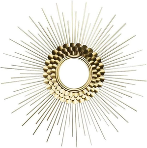 Espejo de Pared Decorativo de Alambre Metálico Color Dorado con Diferentes Diseños Clásicos para Decoración del Hogar y la Oficina - Product Image 2