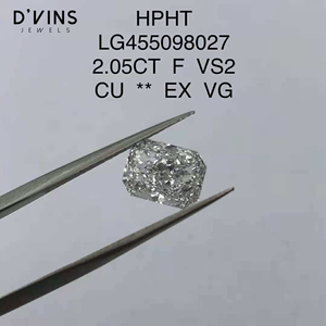 Diamantes Cultivados en Laboratorio HPHT CVD de D'vins Jewels, Corte Radiante, Color D Blanco, Fantasía Clara, para Joyería - Product Image 5