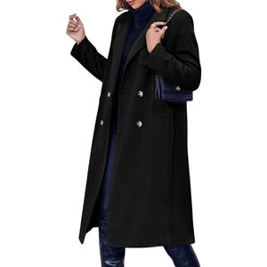 Abrigo de algodón azul personalizado de peso pesado para mujer, cálido para invierno, informal, de uso diario, de alta calidad, holgado - Product Image 4