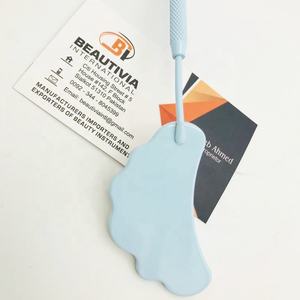 Pinzas de cejas de acero Premium más vendidas, espejo de pestañas azul bebé para extensiones de pestañas, espejos sostenibles y populares - Product Image 2