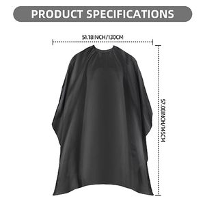 Lot de 5 capes de coiffure personnalisées imperméables pour salon, avec broderie et impression de logo, pour coiffeur et barbier - Product Image 4