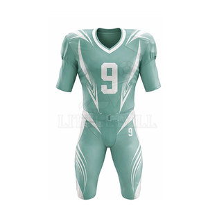 Nouvelle arrivée, kit d'uniforme de football américain personnalisé pour hommes, vêtements de sport respirants et légers en polyester pour l'entraînement et les matchs - Product Image 2