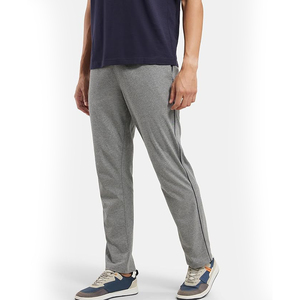 Pantalon de jogging homme en molleton bouclette, poids moyen 260 g/m², doux, respirant, pour usage quotidien, coupe fuselée, bas élastique, uni - Product Image 2