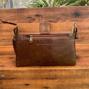 กระเป๋าสะพายข้างหนังวัวธรรมชาติทำจากหนังวัวแบบตะวันตกกระเป๋าถือสำหรับผู้หญิงมีสไตล์อเนกประสงค์ขายดี - Product Image 5