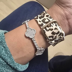 925 <b>Silver</b> Moissanite Round Cut Bracelet Pave Setting Tennis <b>Link</b> Luxury Women's Everyday Wear - Product Image 1
