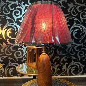 Lampe en bois naturel, lampe de table en bois massif pour chambre à coucher, chevet, salon, luminaire décoratif de bureau de qualité supérieure - Product Image 1