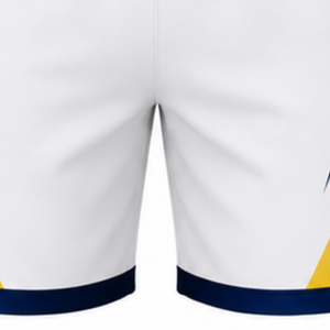 White <b>Yellow</b> Volleyball <b>Shorts</b> Custom Team Athletic Bottoms Sports Apparel Match Wear Lightweight Training Uniform For Players - Product Image 6
