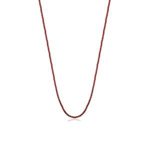14K Gold 8.54 Carat Round Ruby Contemporary Tennis Necklace - Product Image 2
