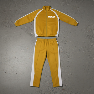 Conjunto deportivo de nailon para hombre, personalizado de fábrica OEM, chaqueta con cremallera extragrande y pantalones deportivos gruesos. - Product Image 1