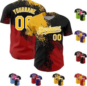 Custom Baseball Jersey Player Name Number Moisture Wicking 100% Polyester Anti-Peel Stitched Button Team Uniform for Unisex - Product Image 3