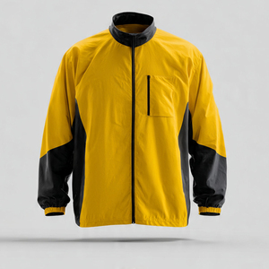 OEM Stand Collar Chest Pocket Windbreaker <b>Jacket</b> 100% Nylon Waterproof <b>Jackets</b> Men's Wind Breaker <b>Lightweight</b> Rain <b>Jacket</b> Tops - Product Image 3