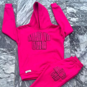 Conjuntos Deportivos de Felpa con Capucha, Personalizados con Bordado Chenille, para Invierno, Unisex, 100% Algodón, de Secado Rápido - Product Image 6