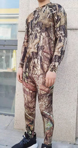 High Quality Custom Digital Printed Men's Hunting Suit Sets Breathable Moisture-Wicking Long Sleeve Camouflage Uniform Summer - Product Image 3