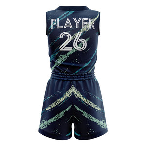 Maillot de basket-ball personnalisé pour femmes, séchage rapide, évacuation de l'humidité, sublimation intégrale, uniforme de club, d'école ou de tournoi - Product Image 2