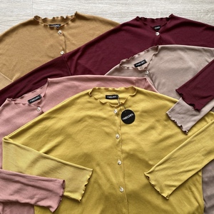 เสื้อคาร์ดิแกนถักแบบพื้นฐานสำหรับผู้หญิง - Product Image 3