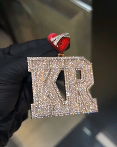 CONCEPTION Colgante de Moissanita con Corte Brillante Redondo Estilo Hip Hop, Chapado en Oro Grueso sobre Plata 925, VVS Iced Out, Personalizado, Certificado GRA, Unisex - Product Image 4