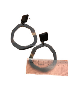 100% ต่างหูฮอร์นขัดเงาธรรมชาติต่างหูฮอร์น100% แท้มาใหม่ต่างหูเขาควายราคาขายส่ง - Product Image 2