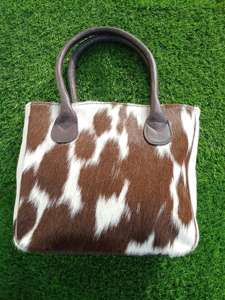 Sac fourre-tout d'été en cuir de vachette premium avec poils, pour femme, idéal pour le bureau ou le shopping, sac à bandoulière de luxe, LHTB-0135 - Product Image 2