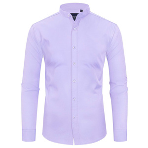 Chemise habillée blanche pour homme, coupe ajustée, manches longues, boutonnée, formelle, décontractée, pour le bureau, mariage, fête, classique, élégante - Product Image 4