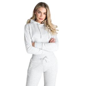 Sweat à capuche personnalisable pour femme, taille XXXXL, en molleton mélangé 50/50, coupe courte avec col à capuche, produit d'hiver - Product Image 1