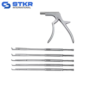 ชุดเครื่องมือผ่าตัดกระดูกสันหลังแบบใช้มือ STKR INTERNATIONAL SI-STH-MS-03 Interlaminar Kerrison Rongeur สำหรับการผ่าตัดกระดูกสันหลัง - Product Image 4