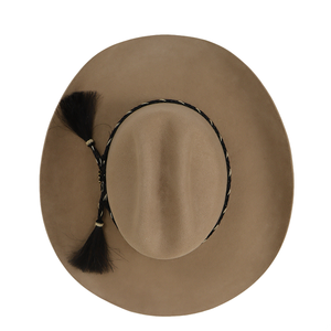 Chapeau de cowboy rayé en laine bleu clair imprimé par sublimation, unisexe, adulte, décontracté, plage, printemps, été, respirant, coupe-vent - Product Image 6