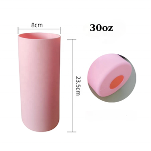 Housse de protection longue en silicone pour bouteilles d'eau Couverture pour bouteille 20oz 30oz Manchons de botte en silicone personnalisés - Product Image 2