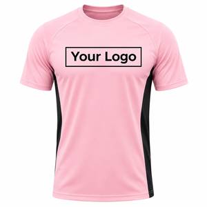 T-shirt pour homme à manches courtes avec logo personnalisé, col rond, séchage rapide, polyester, coupe sportive, impression sur le devant, longueur normale, couleur unie - Product Image 4