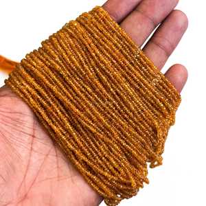 ลูกปัดสปีซาไตรต์การ์เนตธรรมชาติทรงกลมเรียบ ลูกปัดพลอยแฟนตาการ์เนต ขนาด 2.5-3 มม. สำหรับทำเครื่องประดับ ลูกปัดสปีซาไตรต์การ์เนต - Product Image 3