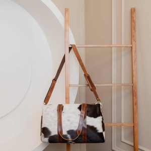 Bolsa de Viaje Grande de Cuero Vacuno, Estilo Occidental, con Cierre, Correa Ajustable, Multifuncional - Product Image 2