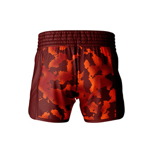 Custom Men's <b>Polyester</b>/Nylon Lightweight Breathable Quick Dry Boxing Training Muay Thai MMA <b>Shorts</b> - Product Image 2