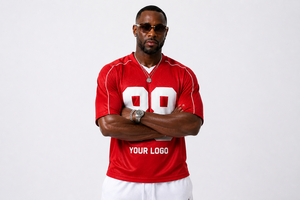 Nueva camiseta de fútbol de malla sublimada personalizada para hombre, camiseta de fútbol transpirable de gran tamaño, estilo sublimado para hombre - Product Image 2