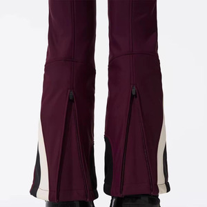 Custom <b>Women's</b> Waterproof Windproof <b>One</b>-<b>Piece</b> <b>Ski</b> <b>Suit</b> Slim Fit Color Block Hooded Snow Jumpsuit With Belt - Product Image 6