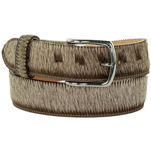 Cowhide Casual <b>Belt</b> with Silver Rectangular Pin Buckle Durable Genuine Leather Style FAZMAX CORPORATION 3.5cm Width 125cm Length - Product Image 5