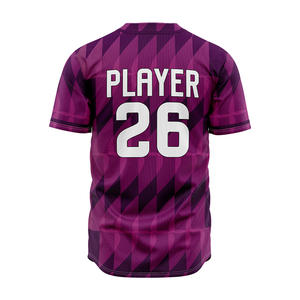 Camiseta de Béisbol Personalizada Sublimada, Transpirable, de Secado Rápido, Unisex, para Jóvenes Universitarios y Adultos, 100% Poliéster, Manga Corta - Product Image 5