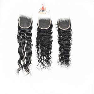 Extensiones de Cabello Humano Virgen Remy 100% Sin Procesar, Cabello Indio Natural Negro para Mujeres, Cierre HD 4x4, Doble Trama, 10-32 Pulgadas - Product Image 3