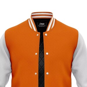 Men Varsity Letterman <b>Jacket</b> Premium Wool <b>Leather</b> College Baseball Coat Custom OEM ODM Manufacturing Sample Service - Product Image 5