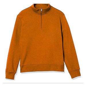 Sweat-shirts pour hommes, sweat-shirt à fermeture éclair pour l'hiver, respirant, écologique, polyester/coton, manches longues, col montant, logo personnalisé - Product Image 2