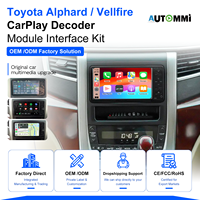 Módulo Decodificador Inalámbrico CarPlay Android Auto para Toyota Alphard Vellfire 2008-2015 W58 G62 Y64 Interfaz de Pantalla OEM ODM