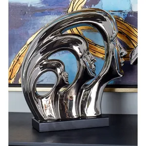 Sculpture Métallique Artisanale Abstraite Organique en Gros pour la Décoration Intérieure Moderne et les Projets Hôteliers – Artisanat Métallique Artistique - Product Image 4