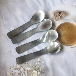 Atractiva Cuchara para Servir Caviar de Nácar Rosa de Lujo Personalizable, Pulido Espejo Ecológico para Cenas Elegantes y Bodas - Product Image 6