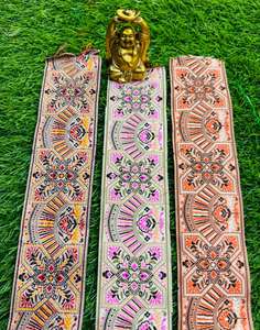 Tissu en dentelle jacquard élégant, dentelle florale de créateur pour robe de mariée, sari, décoration de vêtements, fournisseur textile en gros - Product Image 1